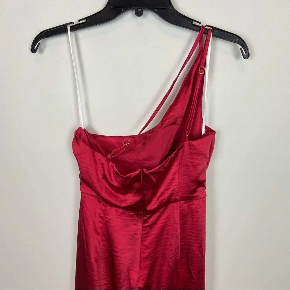 Lovers and Friends Renata Midi Dress in Cherry Red S